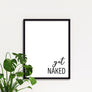 Get Naked Bathroom Prints