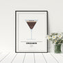 Espresso Martini Cocktail Poster - Printers Mews