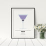 Aviation Cocktail Print - Printers Mews
