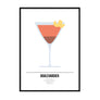 Boulevardier Cocktail Poster - Printers Mews