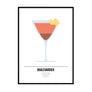 Boulevardier Cocktail Poster - Printers Mews