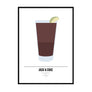 Jack And Coke Cocktail Print - Printers Mews