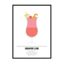 Singapore Sling Cocktail Print - Printers Mews
