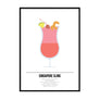 Singapore Sling Cocktail Print - Printers Mews