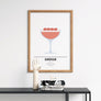Clover Club Cocktail Poster - Printers Mews
