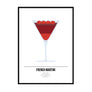 French Martini Cocktail Print - Printers Mews