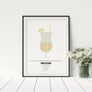 Pina Colada Cocktail Print - Printers Mews