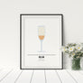Bellini Cocktail Print - Printers Mews