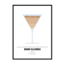 Brandy Alexander Cocktail Print - Printers Mews