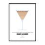 Brandy Alexander Cocktail Print - Printers Mews