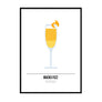 Buck Fizz Cocktail Poster - Printers Mews