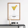 El Presidente Cocktail Print - Printers Mews