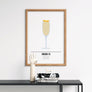 French 75 Cocktail Poster - Printers Mews