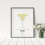 Salty Dog Cocktail Poster - Printers Mews