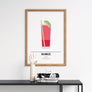 Sea Breeze Cocktail Poster - Printers Mews