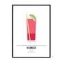 Sea Breeze Cocktail Poster - Printers Mews