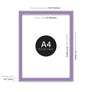 Purple A4 Picture Frame