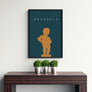 Brussels Manneken Pis Poster - Printers Mews