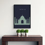 India Taj Mahal Travel Poster - Printers Mews