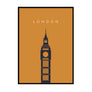 London Bigben Landmark Print - Printers Mews