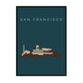 Alcatraz Landmark Poster - Printers Mews