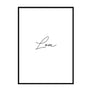 Love Delicate Script Poster - Printers Mews