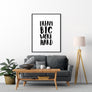 Dream big work hard Poster - Printers Mews