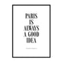 Paris is a good idea - Audrey Hepburn Quote Poster - Printers Mews