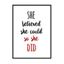 She Believed She Could