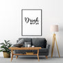 Drink More Gin Poster - Printers Mews