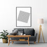 Conceptual Squares Poster - Printers Mews