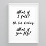 What if I Fall Oh but Darling What if You Fly Wall Art