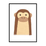 animal canvas prints for nursery Chimpanzee