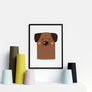 Dog framed safari nursery prints
