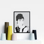 Audrey Hepburn Portrait Poster