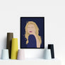 Kate Moss Portrait Poster