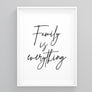 Family is Everything Wall Art
