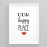 Our Happy Place Wall Art