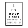 If You Sprinkle Eye Test - Printers Mews