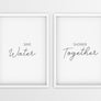 Save Water | Shower Together - Printers Mews