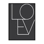 Love Joined Black - Printers Mews
