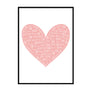 Love Heart Pink - Printers Mews