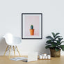 Pink Cactus Poster - Printers Mews
