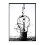 Water Lightbulb Poster - Printers Mews