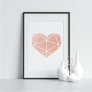 Pink Abstract Heart - Printers Mews