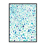 Irregular Blue Water Drop Shapes - Printers Mews