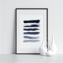 Dark Blue to White Degraded Strokes - Printers Mews