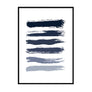 Dark Blue to White Degraded Strokes - Printers Mews