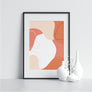 Pink and White Irregular Shapes - Printers Mews