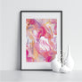 Irregular Pink Watercolor Shapes - Printers Mews